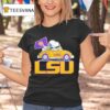 Lsu Tiger Snoopy And Woodstock Driving Car T Shirt