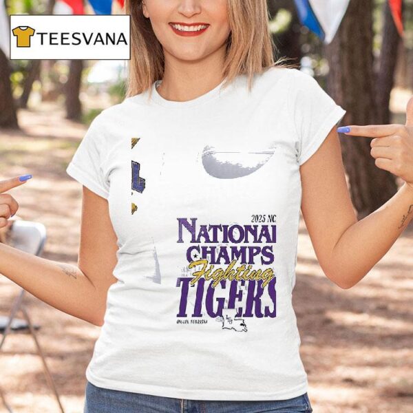 Lsu Tigers Ncaa National Champs Fighting Tigers Map T Shirt