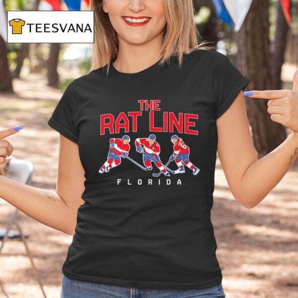 Matthew Tkachuk Sam Bennett And Brad Marchand The Rat Line Florida Panthers T Shirt