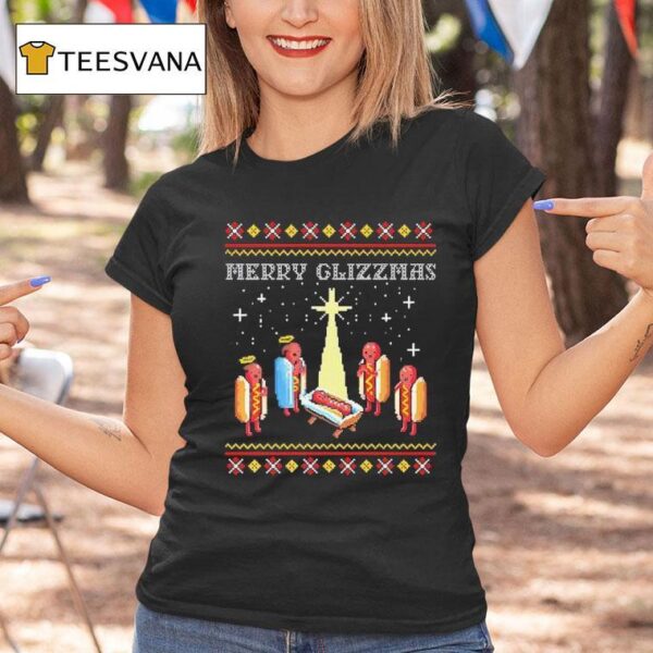 Merry Glizzmas Merry Christmas Glizzy Meme T Shirt