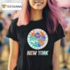 New York Knicks X New York Mets X New York Jets Team Logo T Shirt