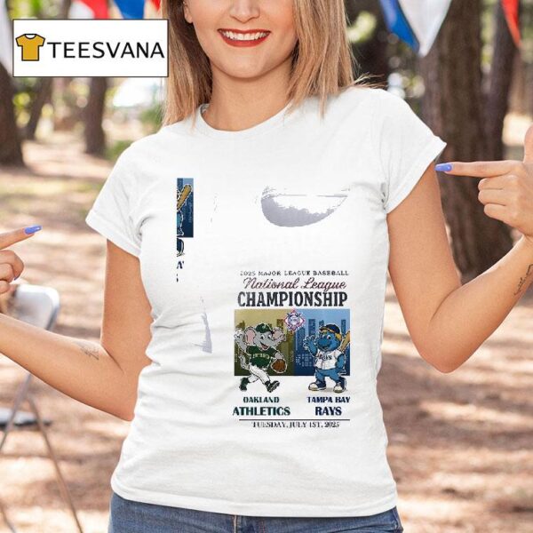 Oakland Athletics Vs Tampa Bay Rays Mlb National Championship Mascots T Shirt