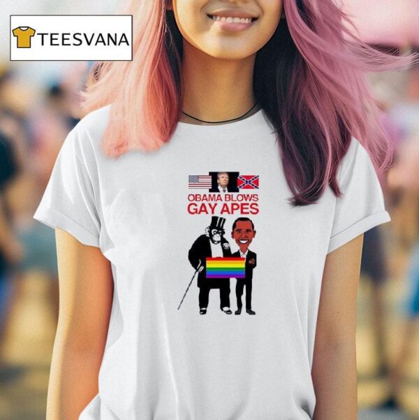 Obama Blows Gay Apes T Shirt