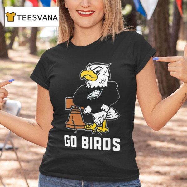 Philadelphia Eagles Philadelphia Phillies Go Birds Mascot Bell T Shirt