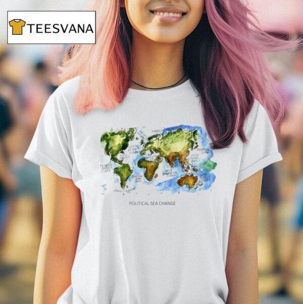 Political Sea Change Map T Shirt