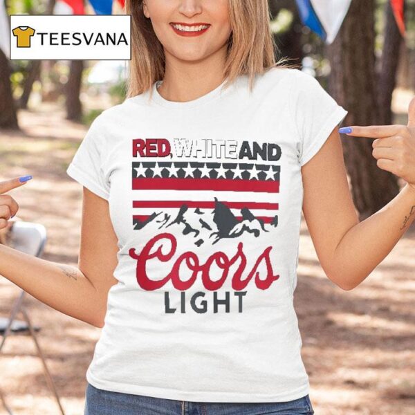Red White And Coors Light Th Of July T Shirt