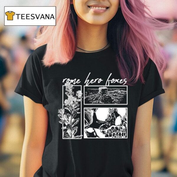 Rome Hero Foxes Skull T Shirt