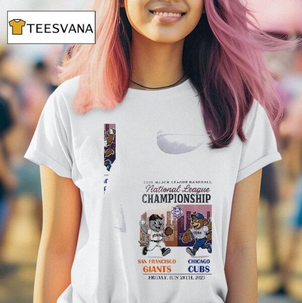 San Francisco Giants Vs Chicago Cubs Mlb National League Championship Masco T Shirt
