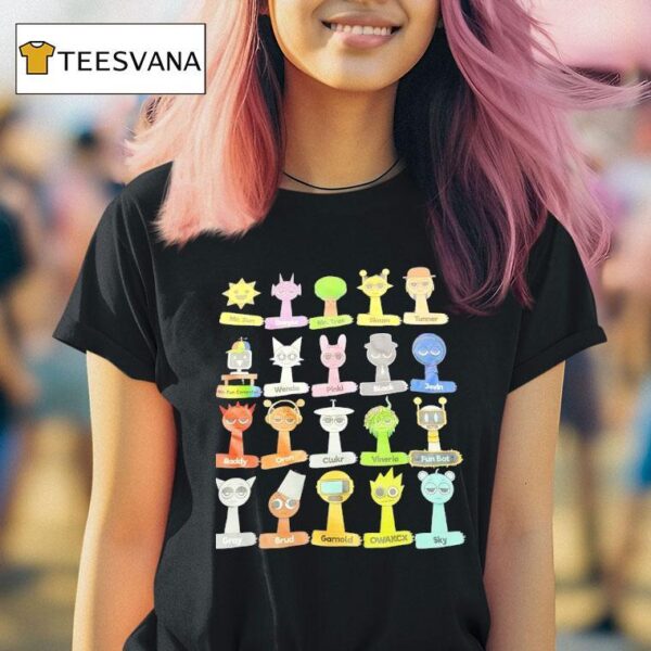 Sprunki Sounds Toys Characters T Shirt