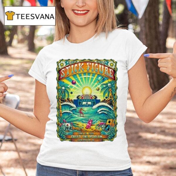 Stick Figure Concert In Charleston Sc At Credit One Stadium On June T Shirt