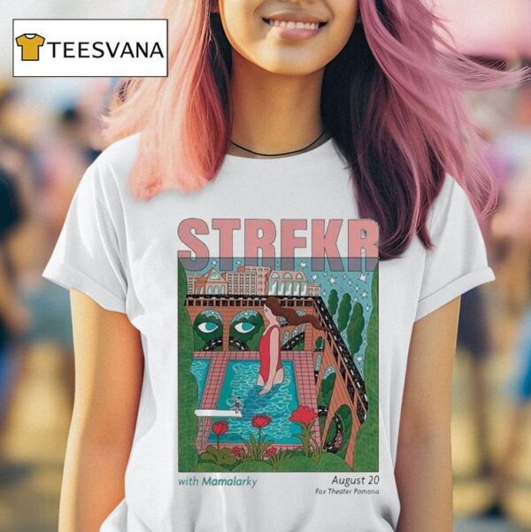Strfkr Live Show At Fox Theater Pomona On August Featuring Surreal Pool And Fantasy Architecture T Shirt