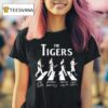The Detroit Tigers Ty Cobb Hank Greenberg Mickey Lolich Al Kaline Walking Road Abbey Signatures T Shirt