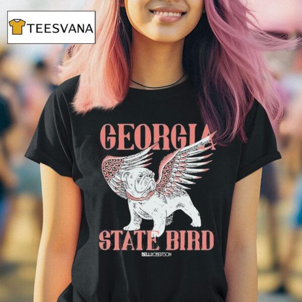 The Georgia State Bird Bella Robertson Bulldog Wing T Shirt