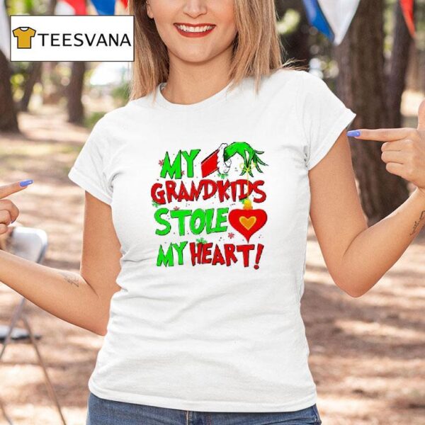 The Grinch My Grandkids Stole My Hear T Shirt