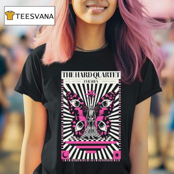 The Hard Quartet May Pioneertown Ca Eyes Skeleton T Shirt