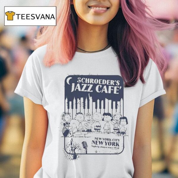 The Peanuts Schroeder S Jazz Cafe New York City T Shirt
