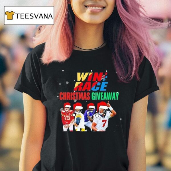 The Win Race Christmas Giveaway Football T Shirt