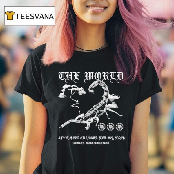 The World Ain T Shit Changed The My Rank Boston Massachusetts Scorpion T Shirt