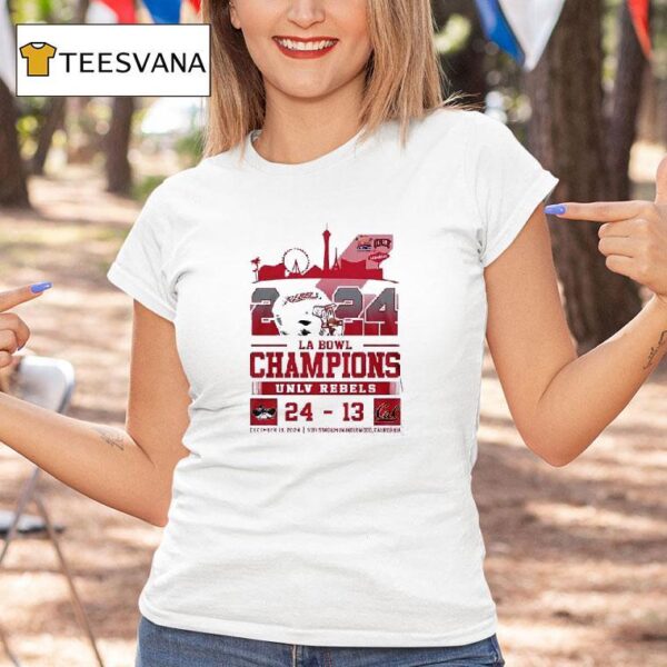 Unlv Rebels Football La Bowl Winner T Shirt