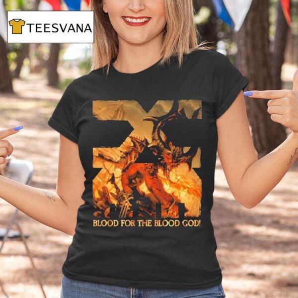 Warhammer Khorne Blood For The Blood God T Shirt