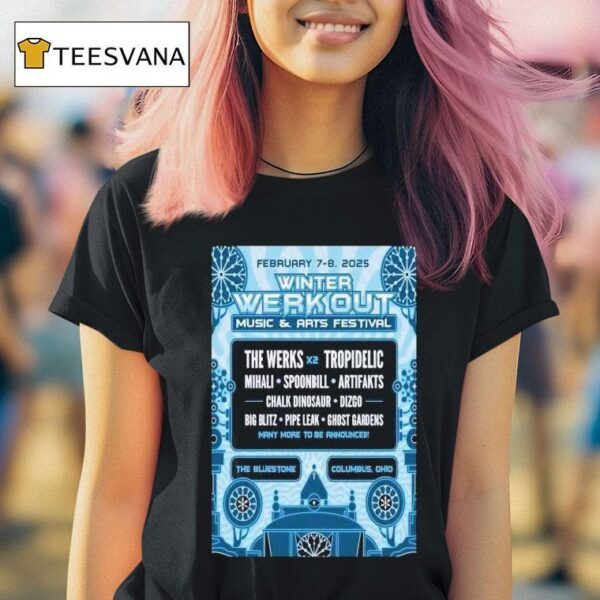 Winter Werk Out Music And Arts Festival The Bluestone In Columbus Oh February T Shirt