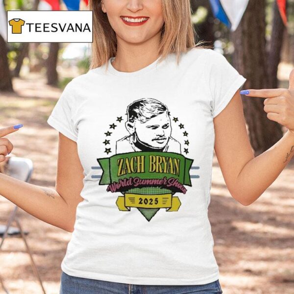 Zach Bryan World Summer Show Head Faces T Shirt