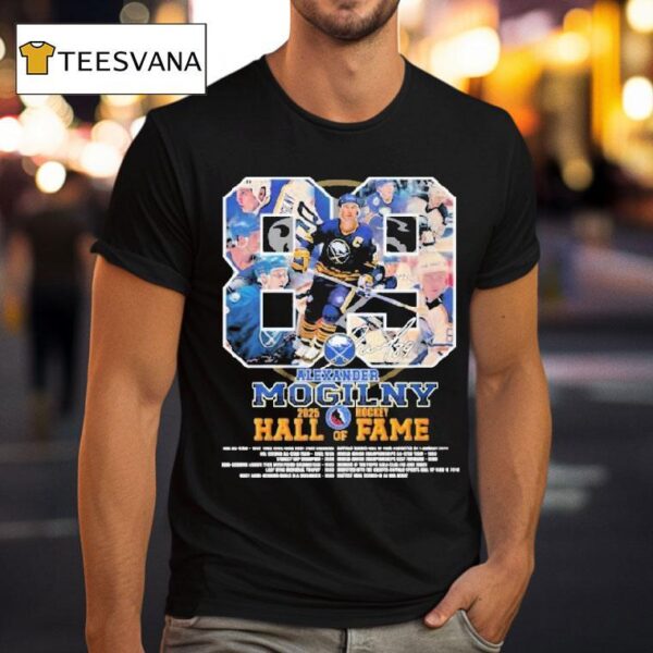 Alexander Mogilny Hockey Hall Of Fame Signature T Shirt