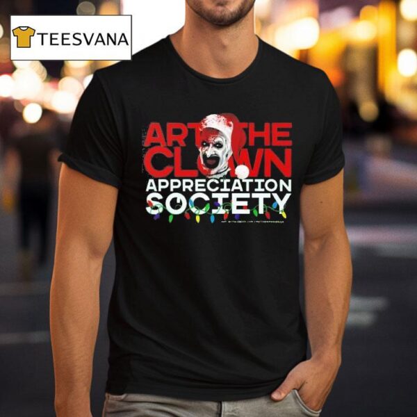 Art The Clown Appreciation Society Xmas T Shirt