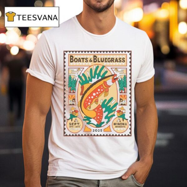 Boats Bluegrass Festival September Winona Minnesota T Shirt