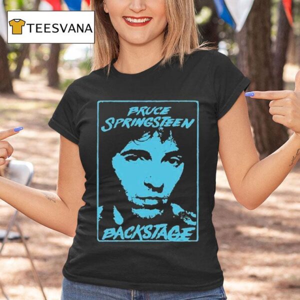 Bruce Springsn And The E Street Band Back Stage Face T Shirt