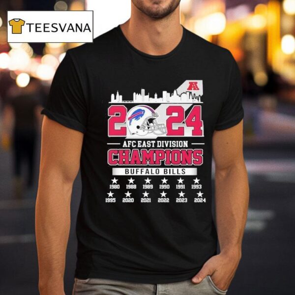 Buffalo Bills Football Afc East Division Champions Skyline T Shirt