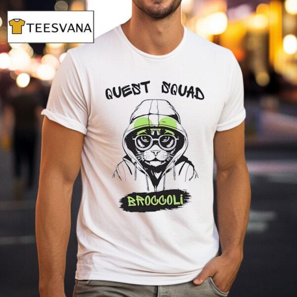 Cat Quest Squad Broccoli T Shirt