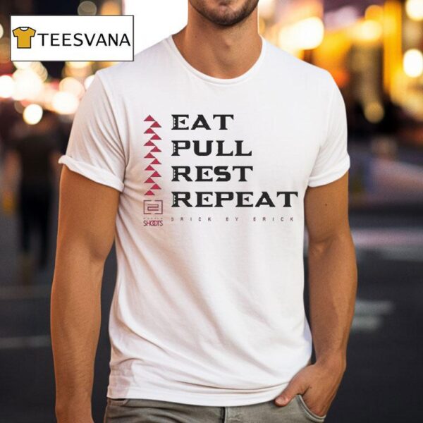 Chad Owens Eat Pull Rest Repeat Brick By Brick T Shirt