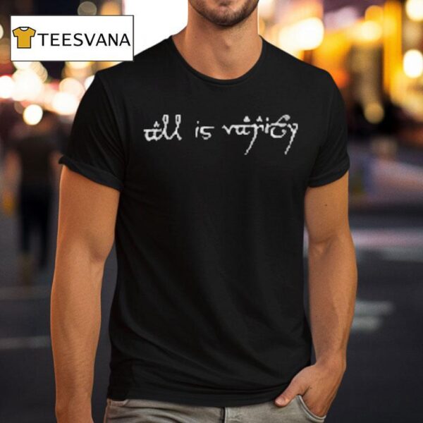 Christina Grimmie All Is Vanity Logo T Shirt