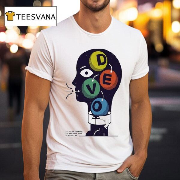 Devo Live At The Fillmore O Detroit Mi On Head T Shirt