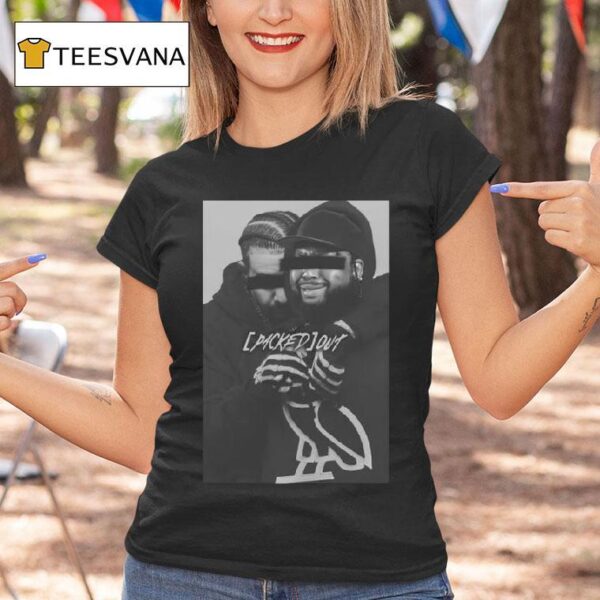 Drake And Ice Cube Packed Out Deleted Villain The Drizzler Hugging Akademiks From Behind T Shirt