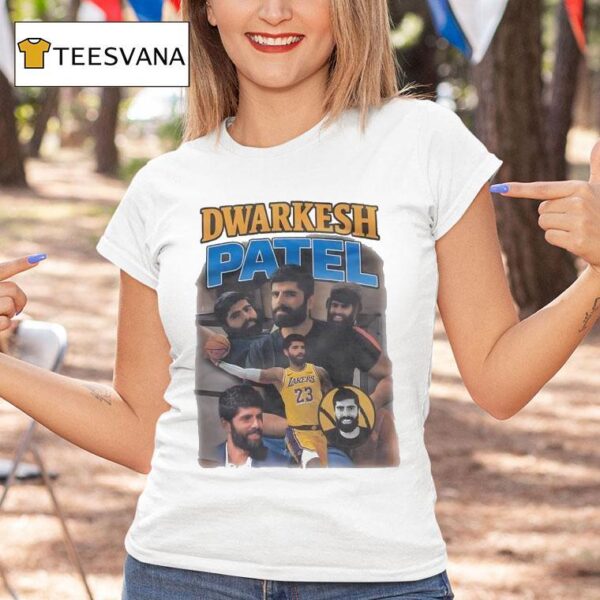 Dwarkesh Patel Wearing Los Angeles Lakers T Shirt