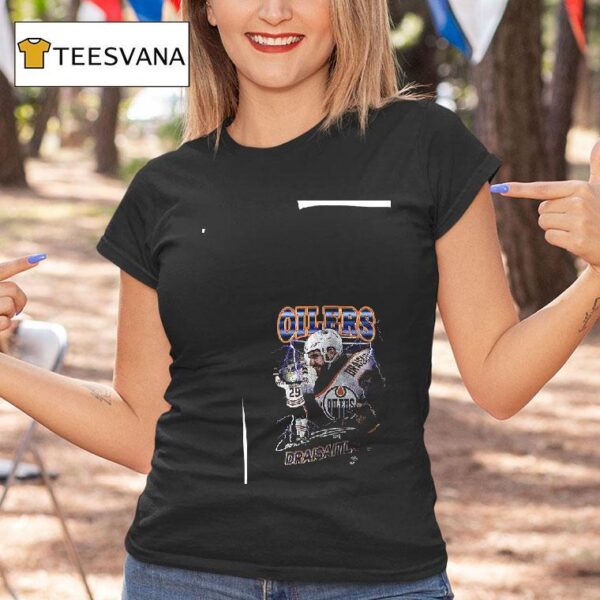 Edmonton Oilers Leon Draisaitl Player Graphic Vintage T Shirt