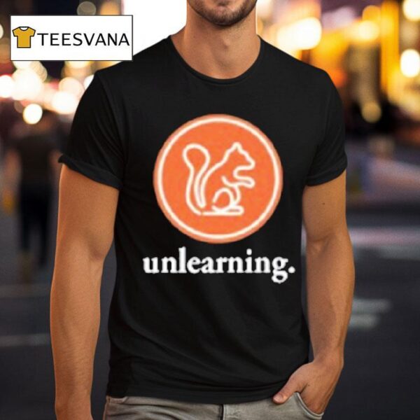 Evidence Unlearning Squirrel Logo T Shirt