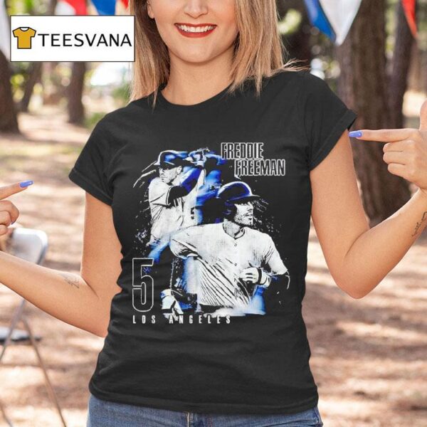 Freddie Freeman Los Angeles Dodgers D Grunge T Shirt