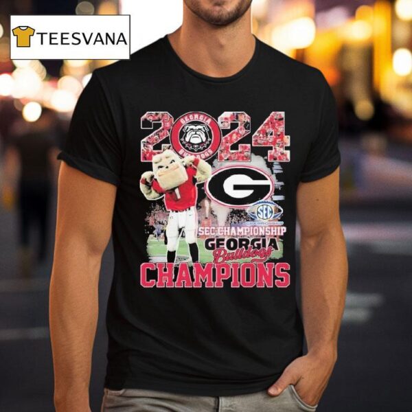 Georgia Bulldogs Sec Championship Mascot T Shirt