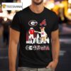 Georgia City Skyline Georgia Bulldogs And Atlanta Braves Mascots T Shirt