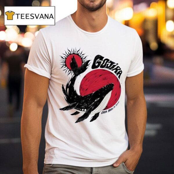 Gojira Whale Moon Sun T Shirt