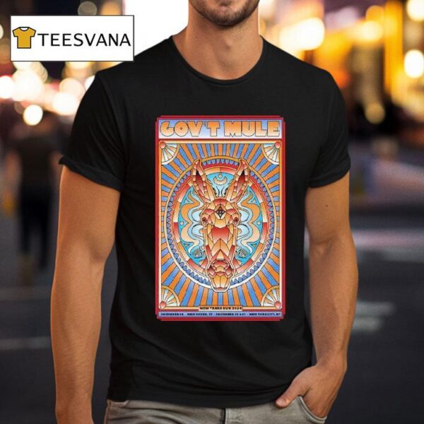 Gov T Mule Nye Shows In New Haven Ct And New York Ny T Shirt