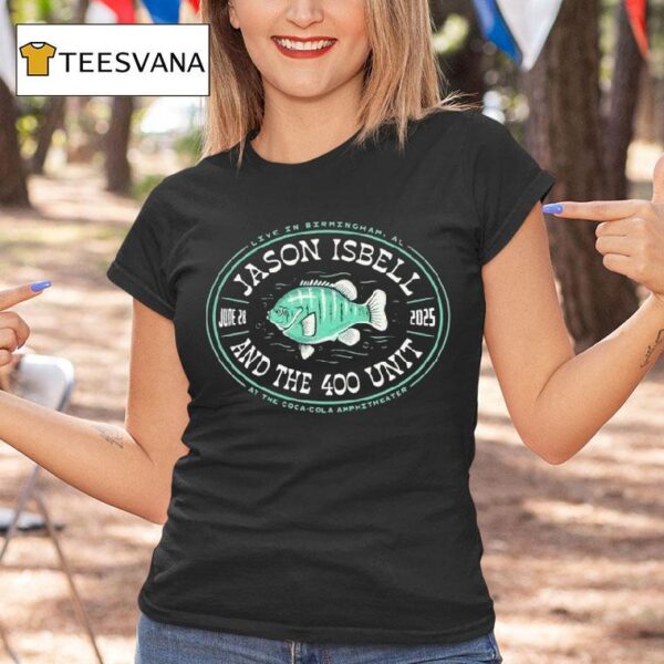 Jason Isbell And The Unit Birmingham Al June Tour Fish T Shirt