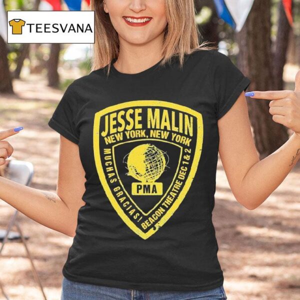 Jesse Malin New York Beacon Theatre Badge Pma T Shirt