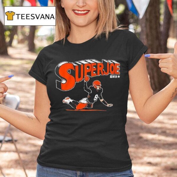 Joe Burrow Superjoe Throw Cincinnati Bengals T Shirt