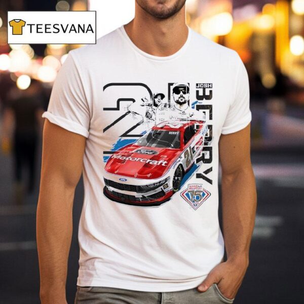 Josh Berry No Ford Mustang Dark Horse For Wood Brothers Racing T Shirt