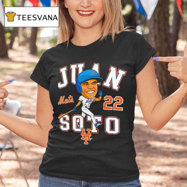 Juan Soto New York Mets Baseball Caricature T Shirt