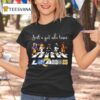Just A Girl Who Loves Los Angeles Dodgers Rams Kings Galaxy Lakers Mascots Walking Across T Shirt